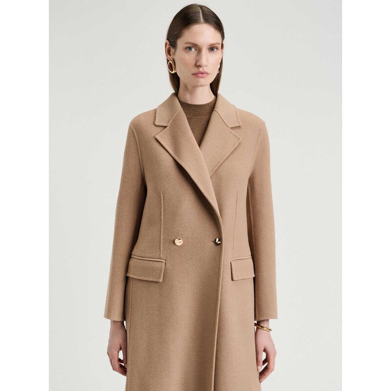 Veronika Maine Double Faced Wool Long Coat image number 3